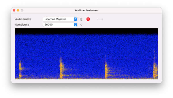 Record sound in bcAnalyze